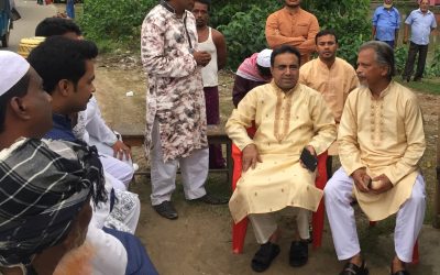 আখাউড়ায় কেন্দ্রীয় নেতা নাছির উদ্দীন হাজারীর ঈদের শুভেচ্ছা বিনিময়।