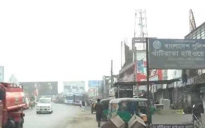 ব্রাহ্মণবাড়িয়ায় বাসের ধাক্কায় প্রাইভেটকার চালক নিহত -আহত ৪
