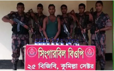 ৭ লাখ টাকার মাদকসহ বিজয়নগরে যুবক আটক।