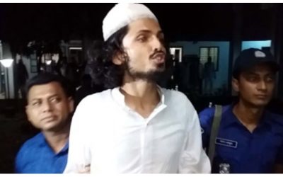 ব্রাক্ষণবাড়িয়ায় বঙ্গবন্ধুর প্রতিকৃতি ভাঙতে গিয়ে যুবক আটক।