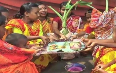 বৃষ্টির আশায় ব্যাঙের বিয়ে…