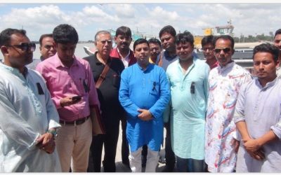 ত্রিপুরার শীর্ষ ব্যবসায়ী প্রতিনিধিদলের আশুগঞ্জ নদী বন্দর পরির্দশন॥