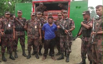 ব্রাক্ষণবাড়িয়ায় ২০০কেজি গাঁজাসহ কাভার্ড ভ্যান জব্দ আটক ১