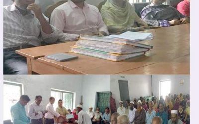 আখাউড়া দক্ষিণ ইউনিয়নে বয়স্ক বিধবা ও প্রতিবন্ধি কার্ড বিতরন।