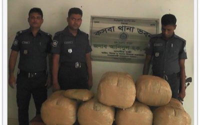 কসবায় ভারতীয় গাঁজা সহ প্রাইভেটকার আটক।