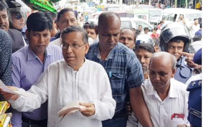 আখাউড়ায় আইনমন্ত্রীর নির্বাচনী গণসংযোগ।