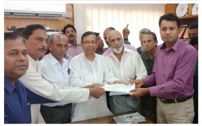 আখাউড়ায় মনোনয়ন পত্র দাখিল করলেন আইন মন্ত্রী আনিসুল হক।