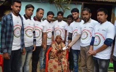 শহীদ মিয়ার চিকিৎসায় দক্ষিণ ইউনিয়ন প্রবাসী কল্যাণ সংঘ।