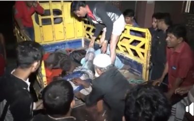 বিজয়নগরে দুই বাসের মুখামুখি সংঘর্ষে নিহত ২ আহত ১০।