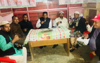 জমে উঠছে মোগড়া বাজারে আওয়ামীলীগের নির্বাচনী অফিস।