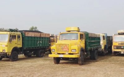 আখাউড়া স্থলবন্দর দিয়ে কয়লা রপ্তানি শুরু।