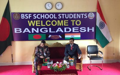 ভারতীয় বি এস এফ স্কুলের প্রতিনিধি দলের বাংলাদেশে আগমন।