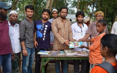 বঙ্গবন্ধুর জন্মদিনে ছাত্রলীগের শিক্ষা উপকরন বিতরণ।