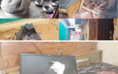 আখাউড়ায় ১৫ শীর্ষ মাদক ব্যবসায়ির বাড়িঘর ভাংচুর।