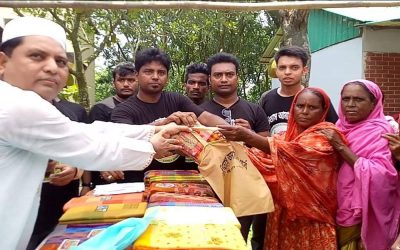 বিজয়নগরে তিতাস আমাদের গর্ব উন্নয়ন মূলক গ্রুপ এর ঈদের পোশাক বিতরণ।
