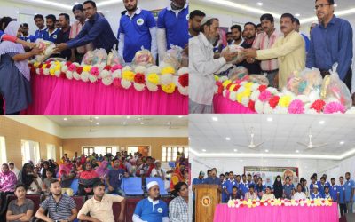 আখাউড়ায় দুস্থ ও সুবিধাবঞ্চিত পরিবারের মাঝে ঈদ সামগ্রী বিতরণ।