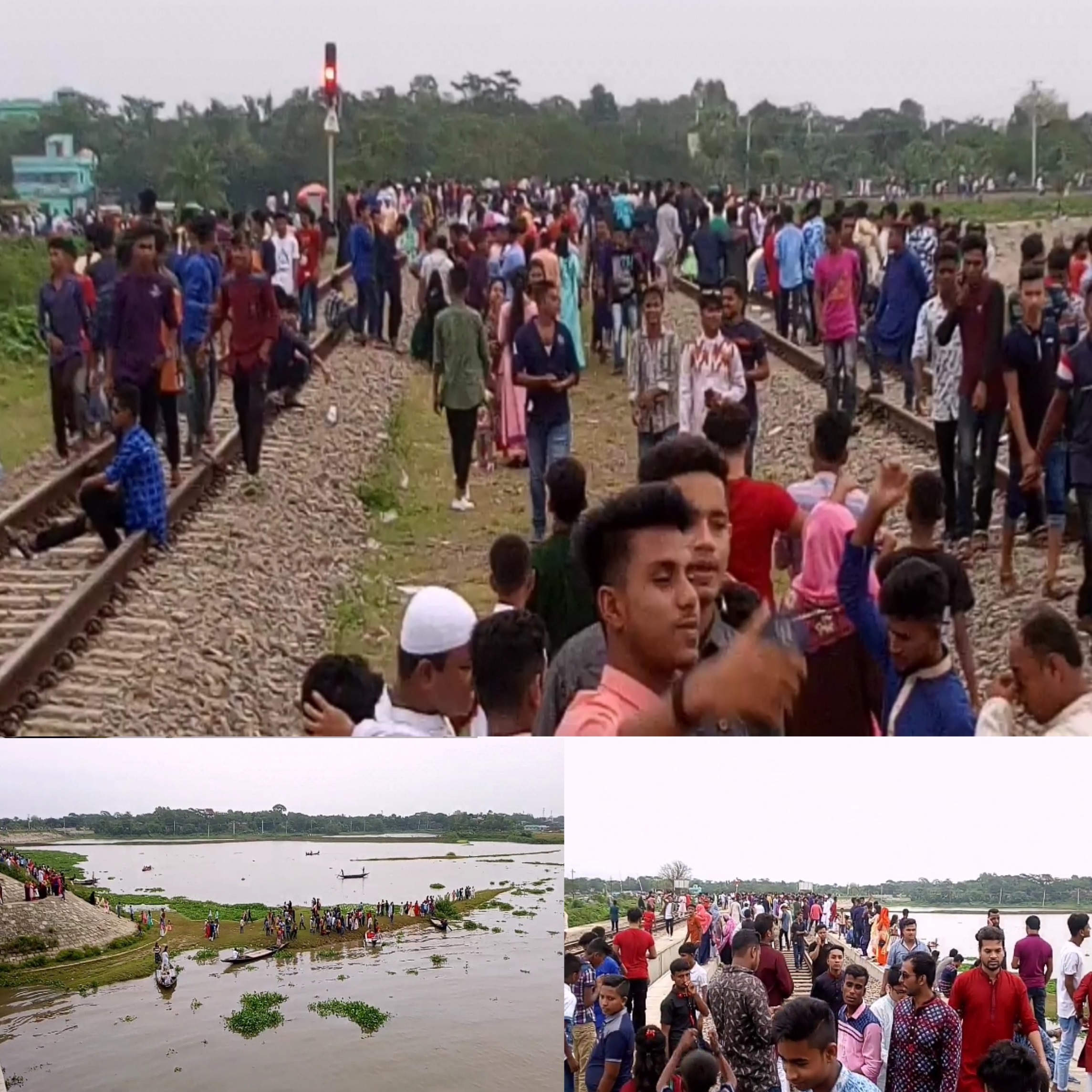 দর্শনার্থীদের পদচারণায় মূখরিত” আখাউড়া মিনি কক্সবাজার ।