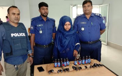 আখাউড়ায় বিপুল পরিমাণ ভারতীয় মাদক সহ নারী ব্যবসায়ী আটক।