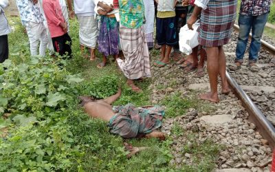 আখাউড়ায় ট্রেনে কাটা পড়ে শ্রমিকের মৃত্যু।