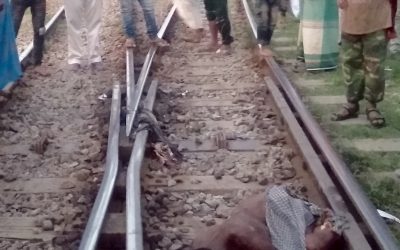 আখাউড়ায় সুবর্ণ ট্রেনে কাটা পড়ে অজ্ঞাত যুবকের মৃত্যু।