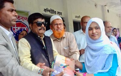 আখাউড়ায় বিপুল উৎসাহ উদ্দিপনায় বিনামূল্যে বই বিতরনি উৎসব উদযাপিত।