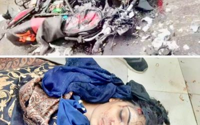 আখাউড়ায় স্বামীর সাথে ঘুরতে গিয়ে সড়ক দুর্ঘটনায় স্ত্রী নিহত।