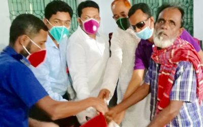 আখাউড়ায় দুস্থ:ও দরিদ্র পরিবারের মাঝে চাউল বিতরণ