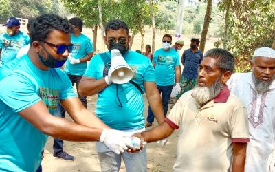 আখাউড়ায় করোনা নাশক উপকরন বিতরন করেছে  সুহৃদ