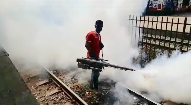 আখাউড়া পৌরসভার মাসব্যাপী মশক নিধন কর্মসূচি