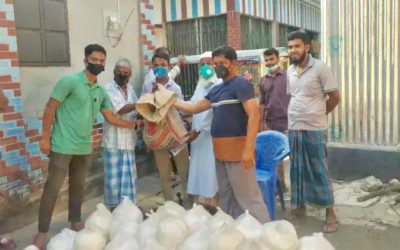 করোনায় মানুষের পাশে ভাতশালা প্রবাসী কল্যান সংগঠন