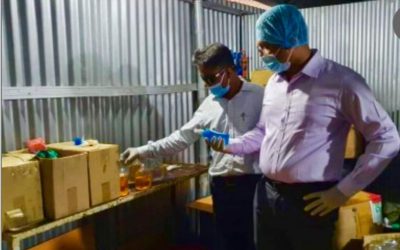 ব্রাহ্মণবাড়িয়ায় অবৈধভাবে হ্যান্ডওয়াশ তৈরি ও বিক্রির দায়ে এক প্রতিষ্ঠান কে সিলগালা।
