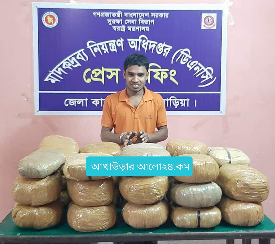 ব্রাহ্মণবাড়িয়ায়  গাঁজা সহ পিকআপ জব্দ আটক ১  