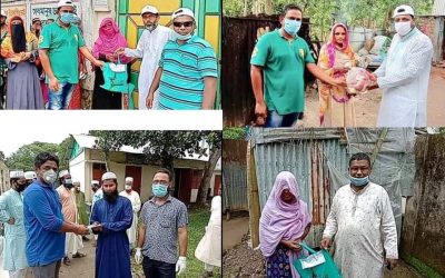 আখাউড়ায় ‘বন্ধন-৯৬’ সংগঠনের উদ্যোগে ঈদ উপহার ও অর্থ বিতরণ