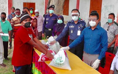 আখাউড়ায় প্রধানমন্ত্রীর উপহার দুই হাজার মানুষের মাঝে খাদ্য সহায়তার উদ্বোধন