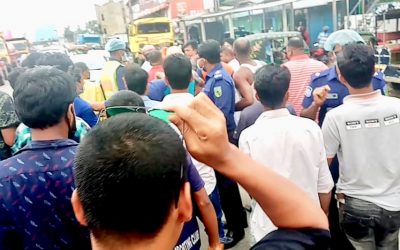 ব্রাহ্মণবাড়িয়ায় মোটরসাইকেল আটক করায় হাইওয়ে থানা ঘেরাও