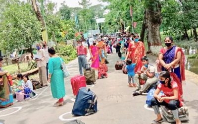 আখাউড়া দিয়ে বাংলাদেশ থেকে ভারত ফেরত ৮ জনের করোনা শনাক্ত