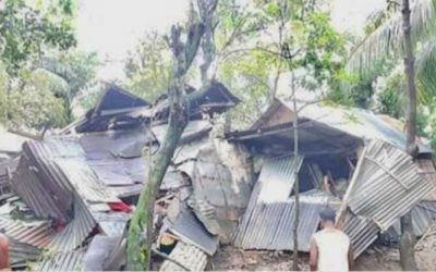ব্রাহ্মণবাড়িয়ায় টর্ণেডোতে অর্ধশতাধিক ঘর-বাড়ি ক্ষতিগ্রস্ত
