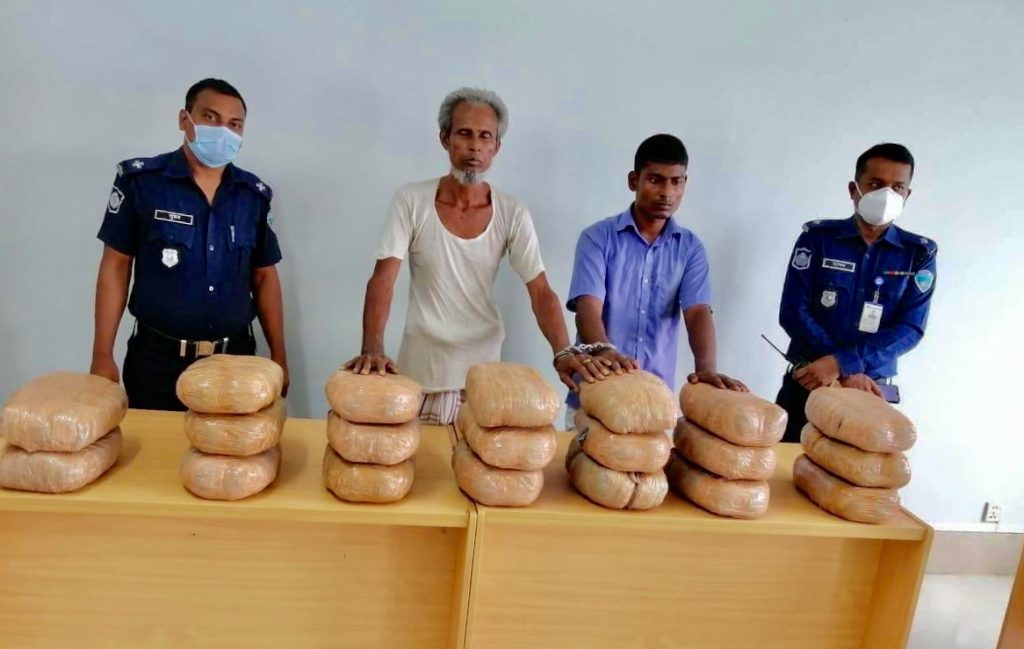 বিজয়নগরে ৪০ কেজি গাঁজাসহ ০২ জন গ্রেফতার