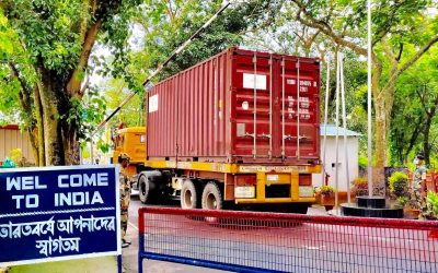 আখাউড়া স্থলবন্দর দিয়ে ভারতের ত্রিপুরায় প্রবেশ করল ট্রানজিটের প্রথম চালান