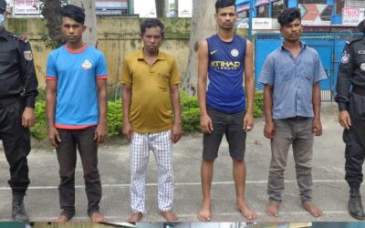 আশুগঞ্জে  ২৫ কেজি গাঁজা ও পিকআপ ভ্যান সহ ৪ জন আটক