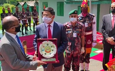 আখাউড়া স্থলবন্দর দিয়ে চার দিনের রাষ্ট্রিয় সফর শেষে ভারতে গেলেন বিএসএফ মহাপরিচালক