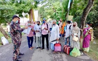 আখাউড়া স্থলবন্দর দিয়ে দেশে ফিরলেন ৩৬ ভারতীয় নাগরিক
