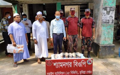 আখাউড়ায় জব্দকৃত ইলিশ মাছ এতিমখানা দিল প্রশাসন 