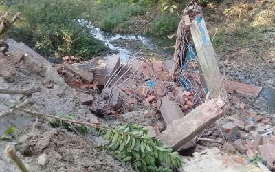 কসবায় সরকারী খালের উপর অবৈধ স্থাপনা গুড়িয়ে দিল প্রশাসন