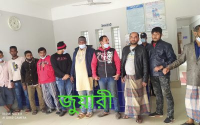 আখাউড়ায় জুয়া খেলার লাখ টাকা ও কাউন্সিলর প্রার্থী সহ গ্রেফতার ১০