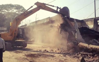 আখাউড়ায় রেলওয়ের অবৈধ স্থাপনা উচ্ছেদ
