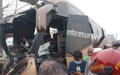 সিলেটে ২ বাসের সংঘর্ষ ৮জন নিহত