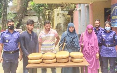 নবীনগররে ১৬ কেজি গাঁজা দিয়ে ভাই বোনসহ ০৪ জন গ্রেফতার