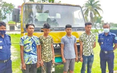 আখাউড়ায় চুরির সরঞ্জামসহ ৪ চোর আটক