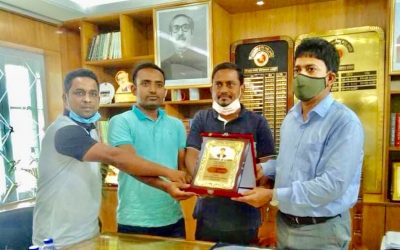 আখাউড়ায় ইউএনও কে বিদায়ী সংর্বধনা